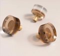 Coffee brown ombre lucite acrylic Cabinet Pull/Gold Door Handle/mid century modern/Cabinet hardware/retro drawer pull/cabinet door handle