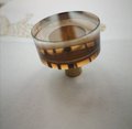 Coffee brown ombre lucite acrylic Cabinet Pull/Gold Door Handle/mid century modern/Cabinet hardware/retro drawer pull/cabinet door handle