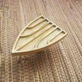 Art deco style cabinet pull/Gold geometric door handle/Brass arrow shaped drawer knob/Modern brass furniture hardware/Classic vintage handle