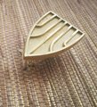 Art deco style cabinet pull/Gold geometric door handle/Brass arrow shaped drawer knob/Modern brass furniture hardware/Classic vintage handle