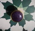 Polished purple amethyst and gold brass drawer pull/purple gemstone cabinet handle/amethyst crystal door knob/crystal furniture hardware