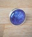 Polished purple amethyst and gold brass drawer pull/purple gemstone cabinet handle/amethyst crystal door knob/crystal furniture hardware