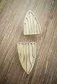 Art deco style cabinet pull/Gold geometric door handle/Brass arrow shaped drawer knob/Modern brass furniture hardware/Classic vintage handle