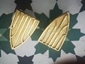 Art deco style cabinet pull/Gold geometric door handle/Brass arrow shaped drawer knob/Modern brass furniture hardware/Classic vintage handle
