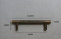 bronze knurled bar handles/bronze cabinet handles/aged brass drawer pulls/bronze cabinet door handle/hardware for kitchens/modern hardware