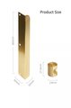 Gold Brass hidden handle with retro pattern/flush fitting cabinet pull/gold strip drawer pull/furniture hardware/mid century modern design