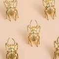 Gold Stag Beetle knob/Bug shaped Cabinet drawer pull/insect shaped door Handle/gold drawer pull/unique door handle/drinks cabinet handle