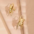 Gold Stag Beetle knob/Bug shaped Cabinet drawer pull/insect shaped door Handle/gold drawer pull/unique door handle/drinks cabinet handle