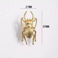 Gold Stag Beetle knob/Bug shaped Cabinet drawer pull/insect shaped door Handle/gold drawer pull/unique door handle/drinks cabinet handle