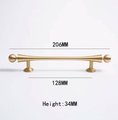 Scroll shaped cabinet bar handle with ball end design / brass cabinet draw pull/furniture hardware/ kitchen renovation/wardrobe handle/retro