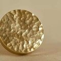 Classic round hammered brass drawer handle/Gold brass cabinet handle/Textured metal furniture hardware/Gold drawer knob/Gold Cabinet pull