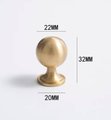 Scroll shaped cabinet bar handle with ball end design / brass cabinet draw pull/furniture hardware/ kitchen renovation/wardrobe handle/retro