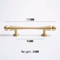 Scroll shaped cabinet bar handle with ball end design / brass cabinet draw pull/furniture hardware/ kitchen renovation/wardrobe handle/retro