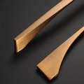 Champagne brass cabinet bar handle/sleek classic drawer pull/dark copper cabinet handles/copper door handle/kitchen decor/modern hardware