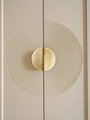 1 Pair of hammered brass semi circle handles/ 2 x demi lune drawer pulls/large cabinet handles/large gold textured metal semi circle handles