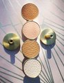 Brass and leather drawer pull/neutral colour cabinet handle/brown, cream,. pink and caramel drawer knob/leather door handle/leather hardware