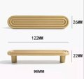 Gold brass retro pattern bar handle/gold brass bar handle/gold echo pattern drawer pull/kitchen furniture hardware/mid century modern style