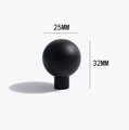 Matte black solid brass cabinet bar handle/Matte black brass drawer pull/Black kitchen hardware/Modern furniture hardware/black door handle