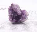 Heart shape amethyst or white quartz crystal geode cabinet handle/heart shaped gemstone drawer handle/small rough cut crystal door handle