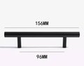 Matte black solid brass cabinet bar handle/Matte black brass drawer pull/Black kitchen hardware/Modern furniture hardware/black door handle