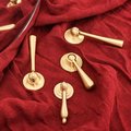Large gold brass drop drawer pull/Brass drop cabinet handle/classic style drop door knob/gold furniture hardware/dressing table handle