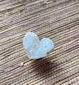 Heart shape amethyst or white quartz crystal geode cabinet handle/heart shaped gemstone drawer handle/small rough cut crystal door handle