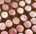Round rose quartz crystal and brass drawer pull/large gemstone cabinet handle/pink crystal and brass door handle/Semi precious stone handle