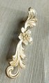 Gold baroque flower style solid brass cabinet pull/Antique French style drawer handle/brass furniture hardware/Gold Rocco style door handle