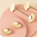 Shiny gold sun ray design bar handle/semi circle knob/art deco drawer pull/statement drawer pull/Gold brass kitchen cabinet pull/IKEA hack