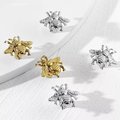 Gold or silver bumble bee cabinet pull/Honey bee drawer knob/Shiny gold or silver bee door handle/IKEA furniture hack/Bee door knob