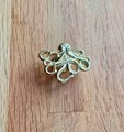 Gold octopus cabinet pull/Shiny gold Kracken drawer knob/Octopus drawer handle/quirky furniture hardware/deep sea door knob/Fun gold handle