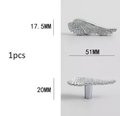Small shiny gold or silver angel wing cabinet pull/Feathered wing drawer handle/Shiny furniture hardware/small bird wing shaped door knob