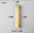 Gold brass geometric shape bar handle and knobs/modern gold gold brass hardware/gold brass drawer pull/Gold kitchen hardware/mcm hardware