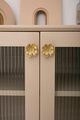 Lucky gold four leaf clover shaped cabinet pull/Shamrock shaped drawer knob/Clover leaf design door handle/Solid brass furniture hardware
