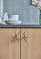 Fun brass monkey cabinet pull/animal door handle/tropical decor/zoo animal drawer pull/nursery decor/gold furniture hardware/monkey handle