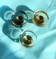 Smooth round lucite cabinet pull/Transparent door knob/mid century modern style drawer handle/Clear cabinet hardware/retro resin drawer pull