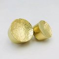 Solid shiny hammered brass round drawer handle/Textured brass cabinet pull/Round inverted gold door knob/Heavy gold brass drawer pull/