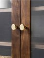 Round shiny gold brass cabinet handle/button shaped shiny gold cabinet pull/classic shiny gold door knob/gold furniture hardware/IKEA hack