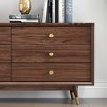 Round shiny gold brass cabinet handle/button shaped shiny gold cabinet pull/classic shiny gold door knob/gold furniture hardware/IKEA hack