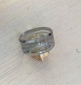 Smooth round lucite cabinet pull/Transparent door knob/mid century modern style drawer handle/Clear cabinet hardware/retro resin drawer pull