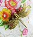 Gold brass dragonfly cabinet pull/Dragonflies drawer knob/Dragonfly drawer handle/brass furniture hardware/home improvement/unique handle
