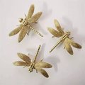 Gold brass dragonfly cabinet pull/Dragonflies drawer knob/Dragonfly drawer handle/brass furniture hardware/home improvement/unique handle