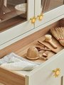 Gold brass sun door handle/star shaped drawer knob/Gold star cabinet pull/Brass furniture hardware/Nursery decor/Gold drawer pull/sunshine
