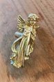 Gold brass Angel door handle/Guardian Angel Cabinet Pull/Gold Fairy drawer pull/Gold angelic themed furniture hardware/Sweet Angel door knob
