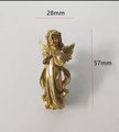 Gold brass Angel door handle/Guardian Angel Cabinet Pull/Gold Fairy drawer pull/Gold angelic themed furniture hardware/Sweet Angel door knob