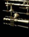 Matte gold geometric shapes bar handle/Gold brass cabinet pull/Brass kitchen door handle/Bar drawer pull/furniture hardware/home improvement
