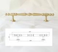 Matte gold geometric shapes bar handle/Gold brass cabinet pull/Brass kitchen door handle/Bar drawer pull/furniture hardware/home improvement