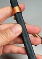 Knurled matte black and rose gold cabinet handle/copper and black drawer pull/rose gold furniture hardware/black and rose gold door handle