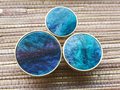 Galaxy inspired brass and resin drawer handle/Night sky blue resin cabinet pull/Dark blue and gold decor door knob/Resin and brass hardware