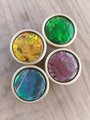 Bright coloured mother of pearl drawer pull/vibrant coloured pearl cabinet handle/shell door handle/furniture hardware/Pearl drawer knob